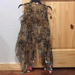 CHEETA COVER UP! LOW PRICE WITH FRINGE
